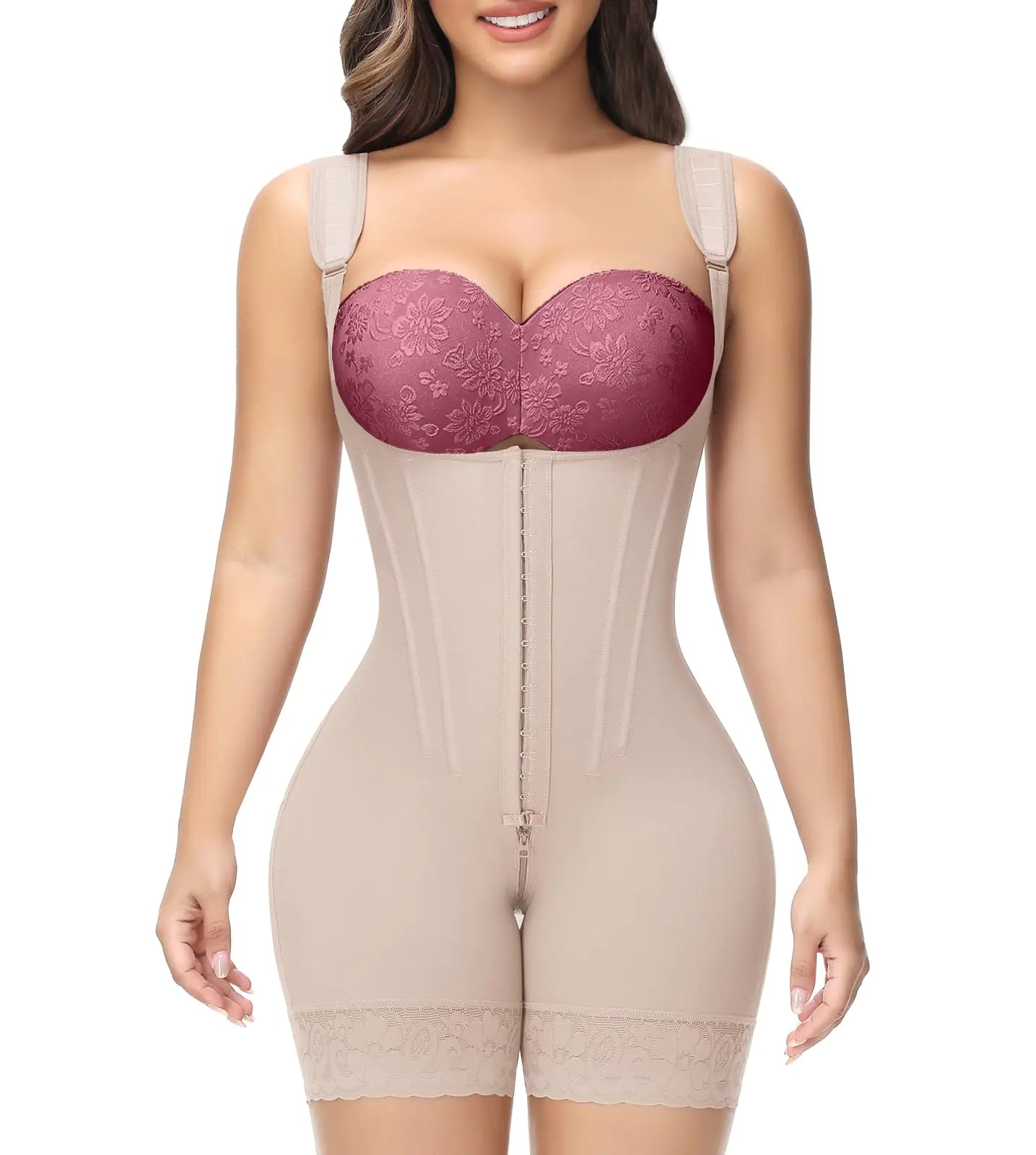 SHAPSHE Faja Modeladora de Control de Abdomen para Mujeres Levanta Glúteos Cincha de Cintura Control de Fupa Bodysuit Shapewear Fajas Colombianas Moldeadoras Invisibles Color Nude